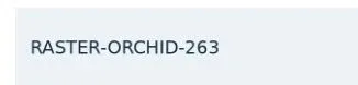 The fictional code RASTER-ORCHID-263 visible inside a PDF image.