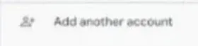 Add another account row in Google's Gmail app illustration.