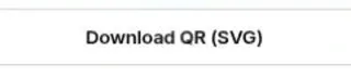 The Download QR (SVG) button in adfreeqr.