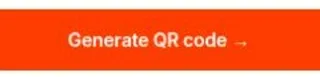 The orange Generate QR code button in adfreeqr.